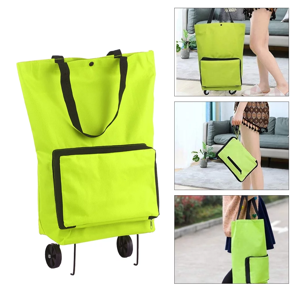shopping bag in wheels